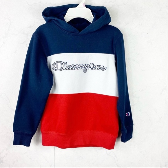 [Champion] Boys Colorblock Hoodie - Picture 1 of 3